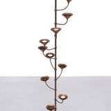 Scandinavian Brass standing candle stick 1960s