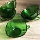 6 Vereco cups 6 saucers, Mid-Century Modern design