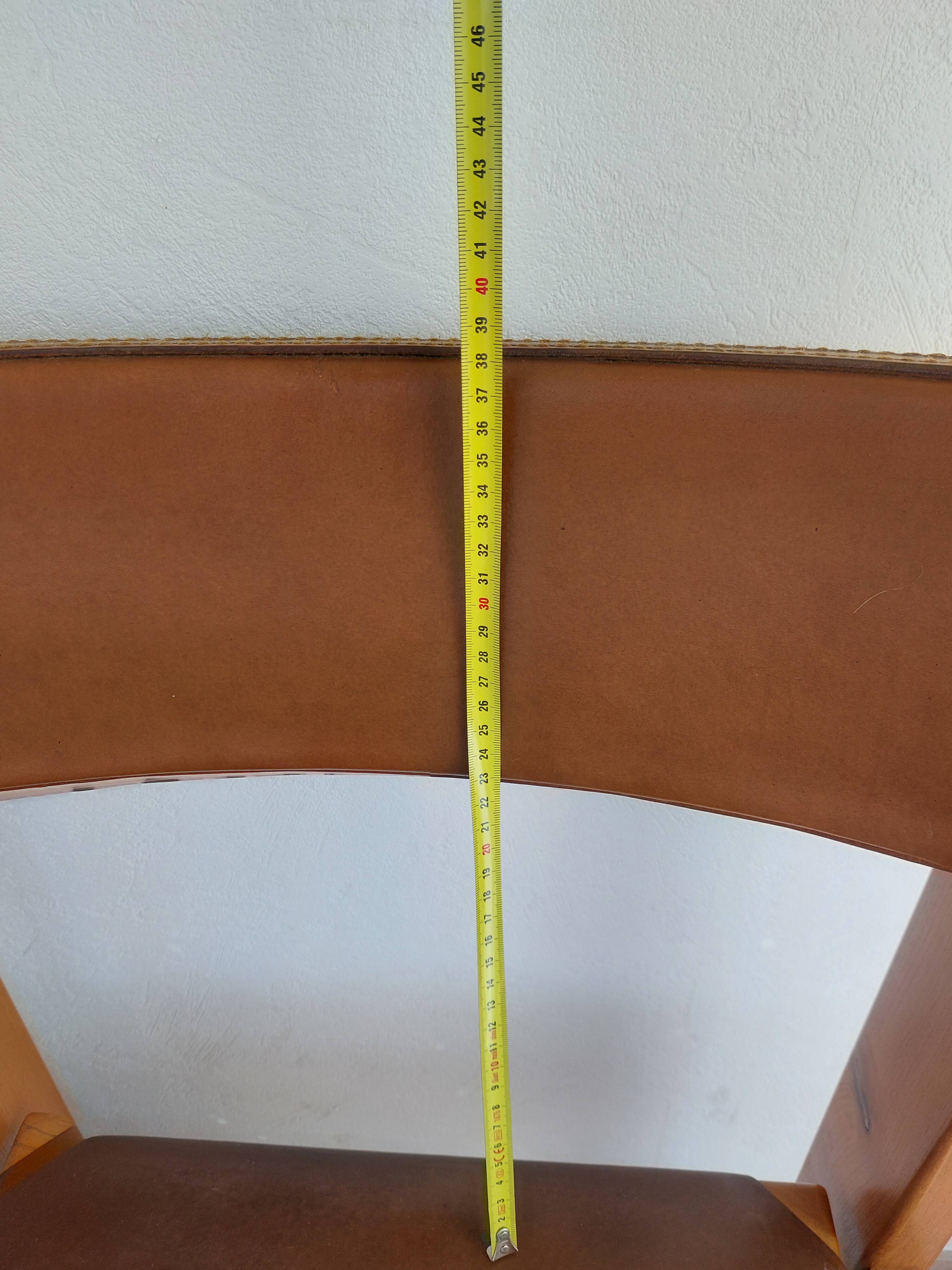 Set of 6 "Gorgoni" chairs in solid elm – Roche Bobois