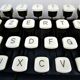typewriter Remington Sperry rand Envoy III blue and white 70s