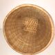 Panier de linge en rotin osier rond vintage