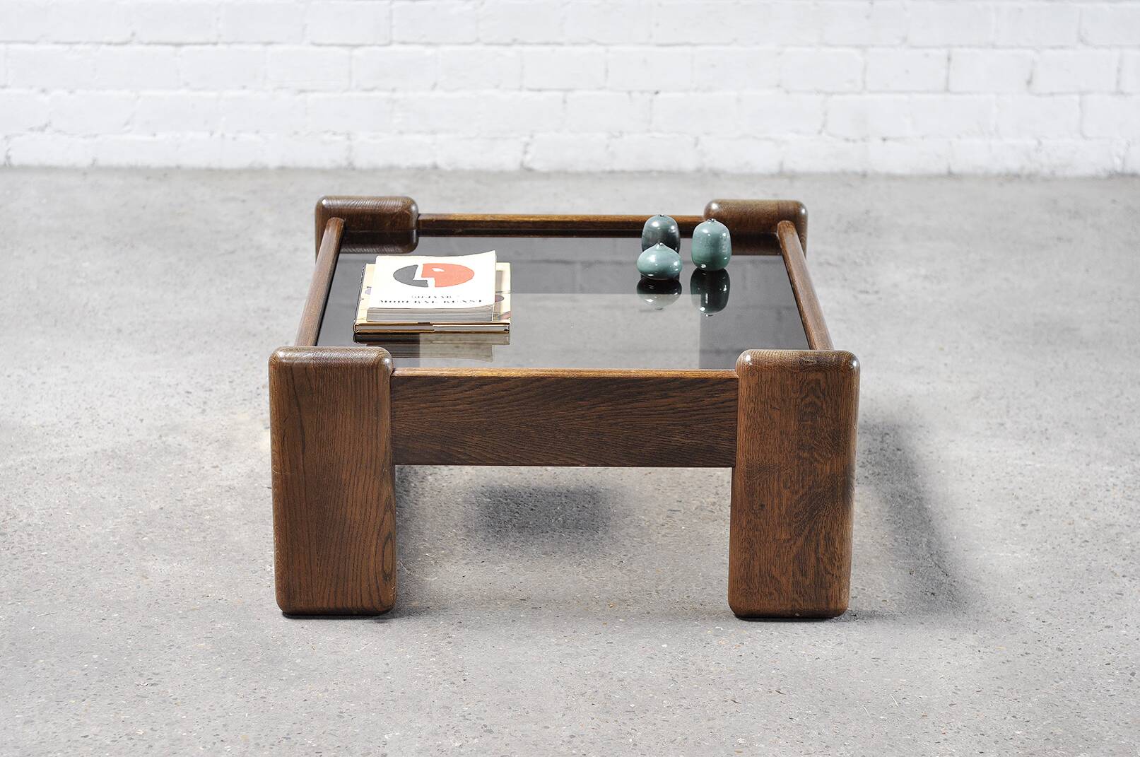 Vintage Italian Modernist Coffee Table in the style of Tobia Scarpa, 1960s