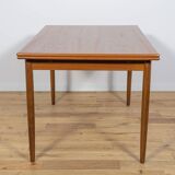 Mid Century Teak Extendable Dining Table, Denmark, 1960s