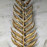 Paire de grandes appliques dorées 1950