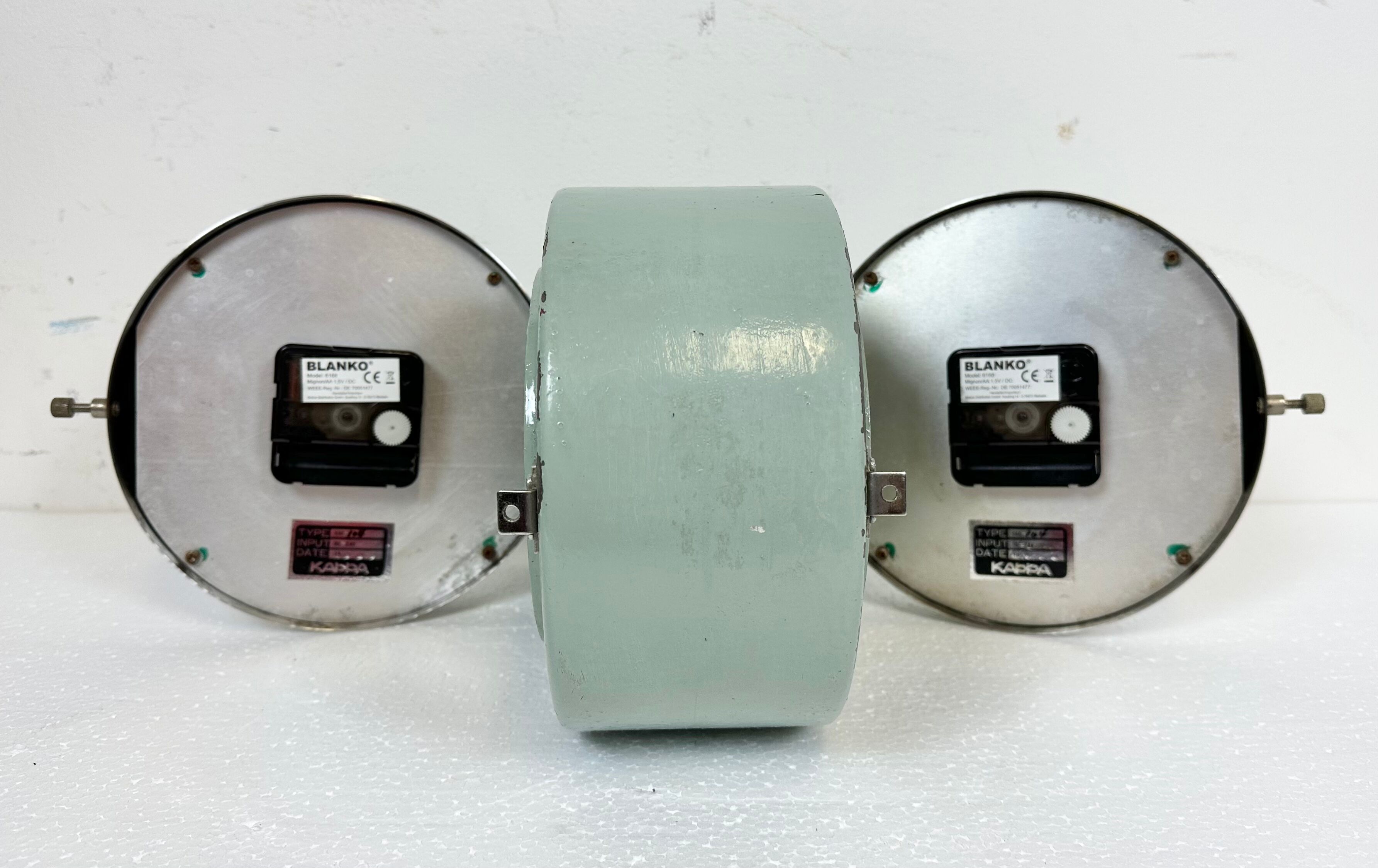 Vintage Green Kappa Maritime Double-Sided Wall Clock, 1980s