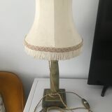 Empire column lamp in green onyx