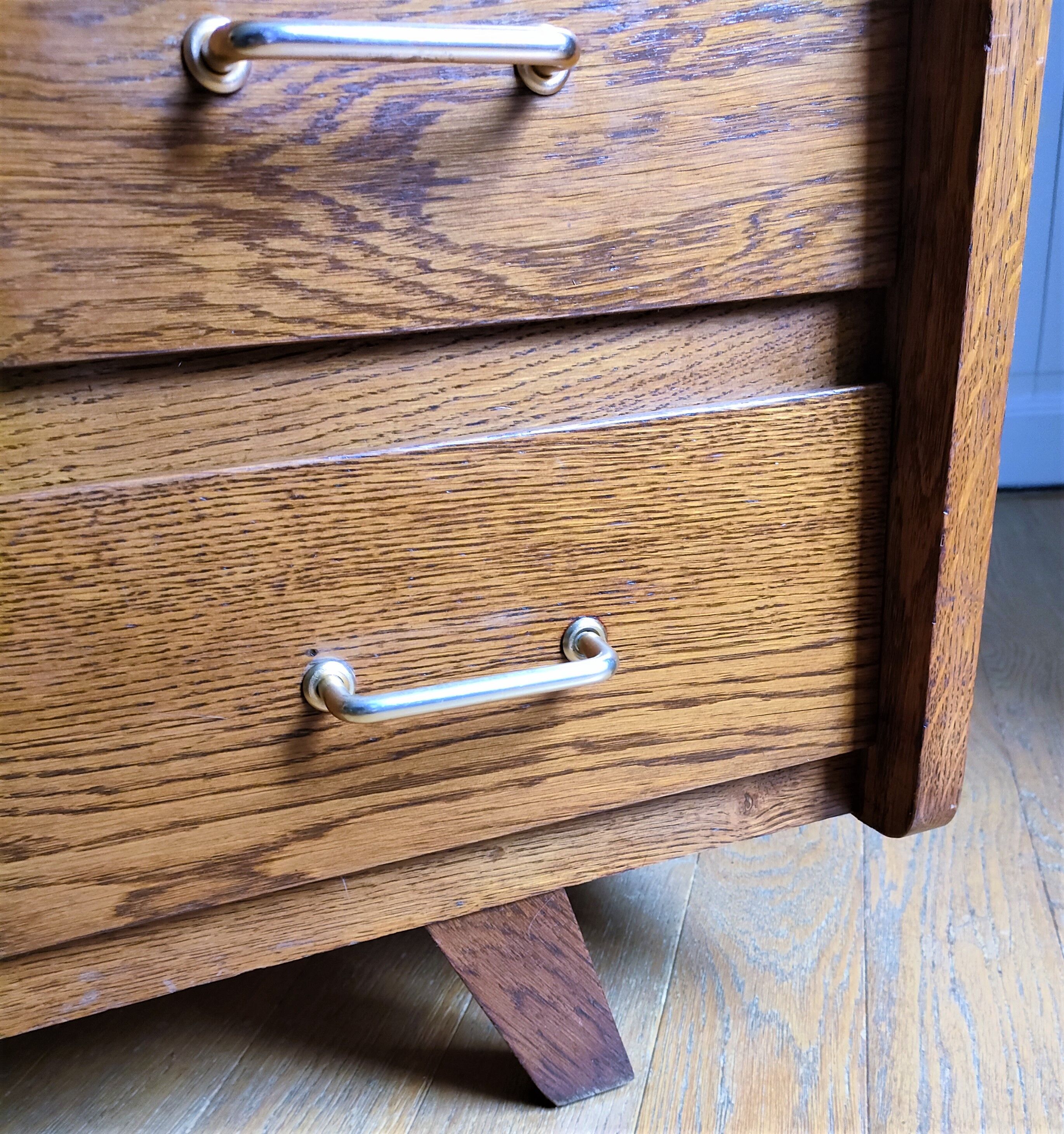 Wooden chest of drawers design 60s