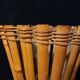 Set of four large bamboo pot covers