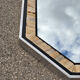 Blackened wood, metal and bone mirror by Anthony Redmile – London, 1970