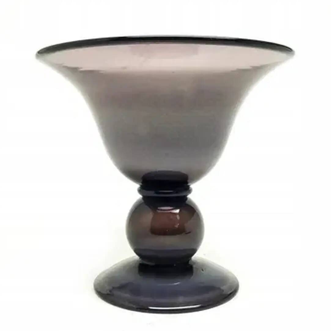 Postmodern vase, glass, design by J. Słuczan-Orkusz, Poland, 1970s