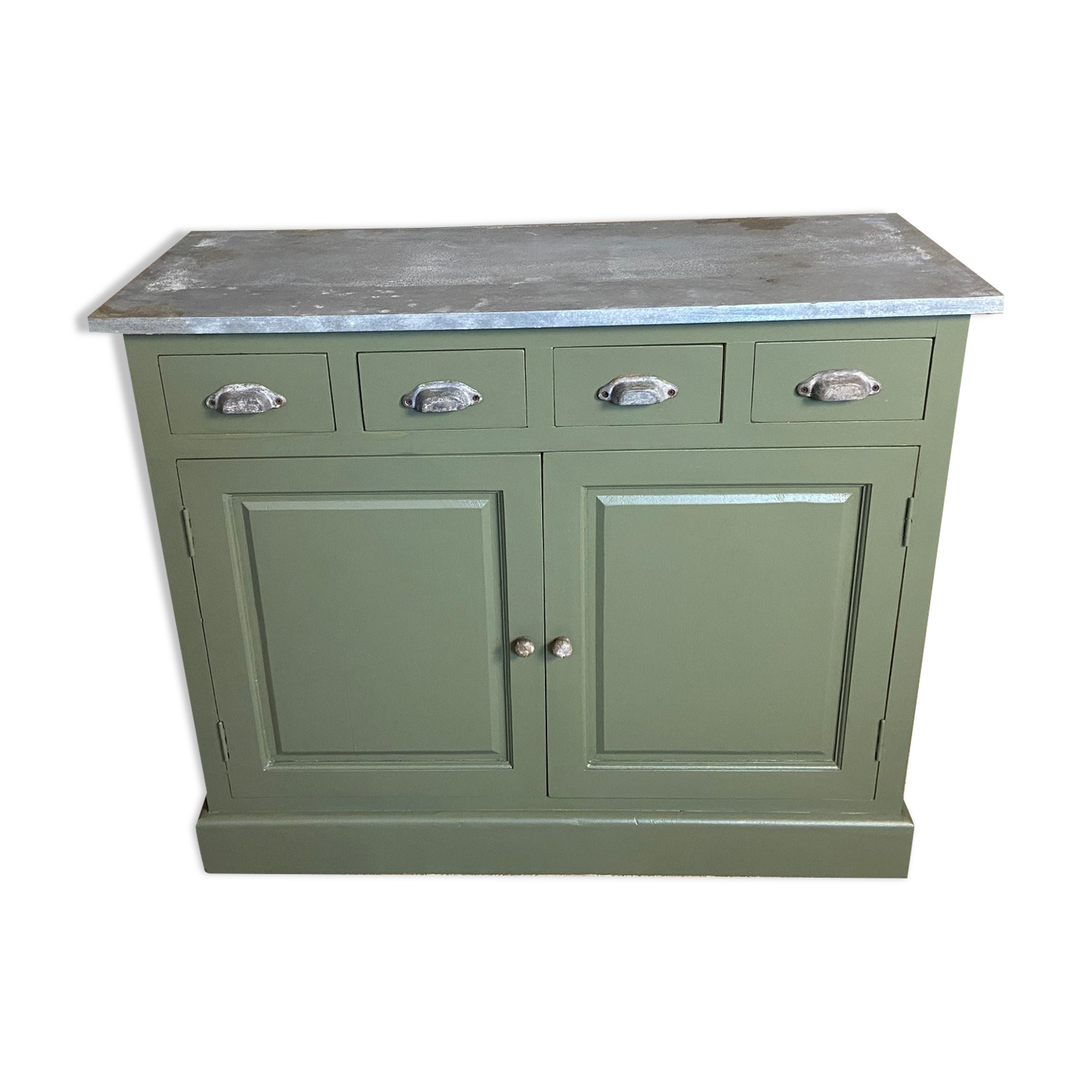 Green sideboard 4 drawers
