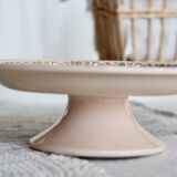 Antique Longwy compote in pink earthenware - Betty series - Art Deco design