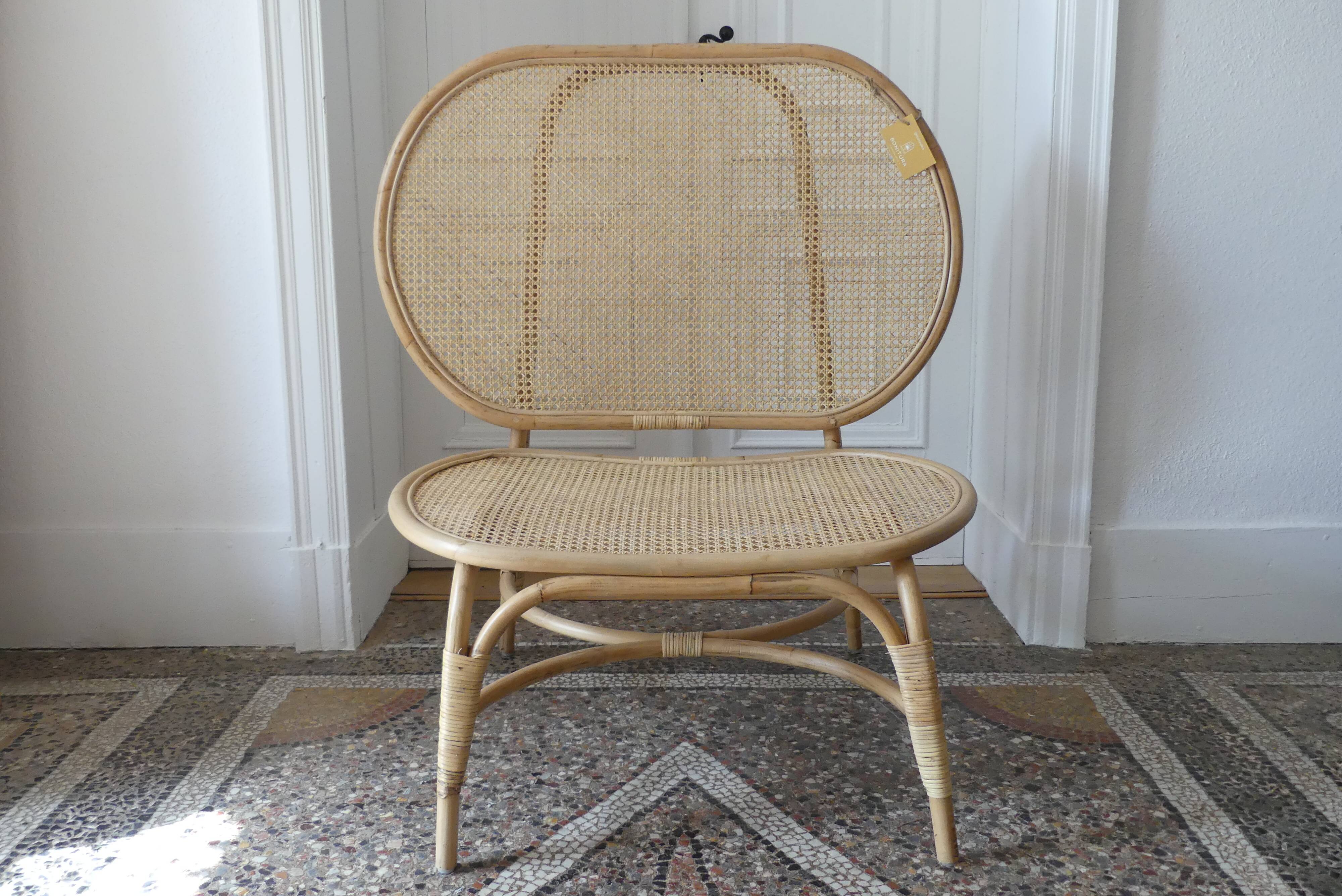 Relax armchair in rattan and canning de balî