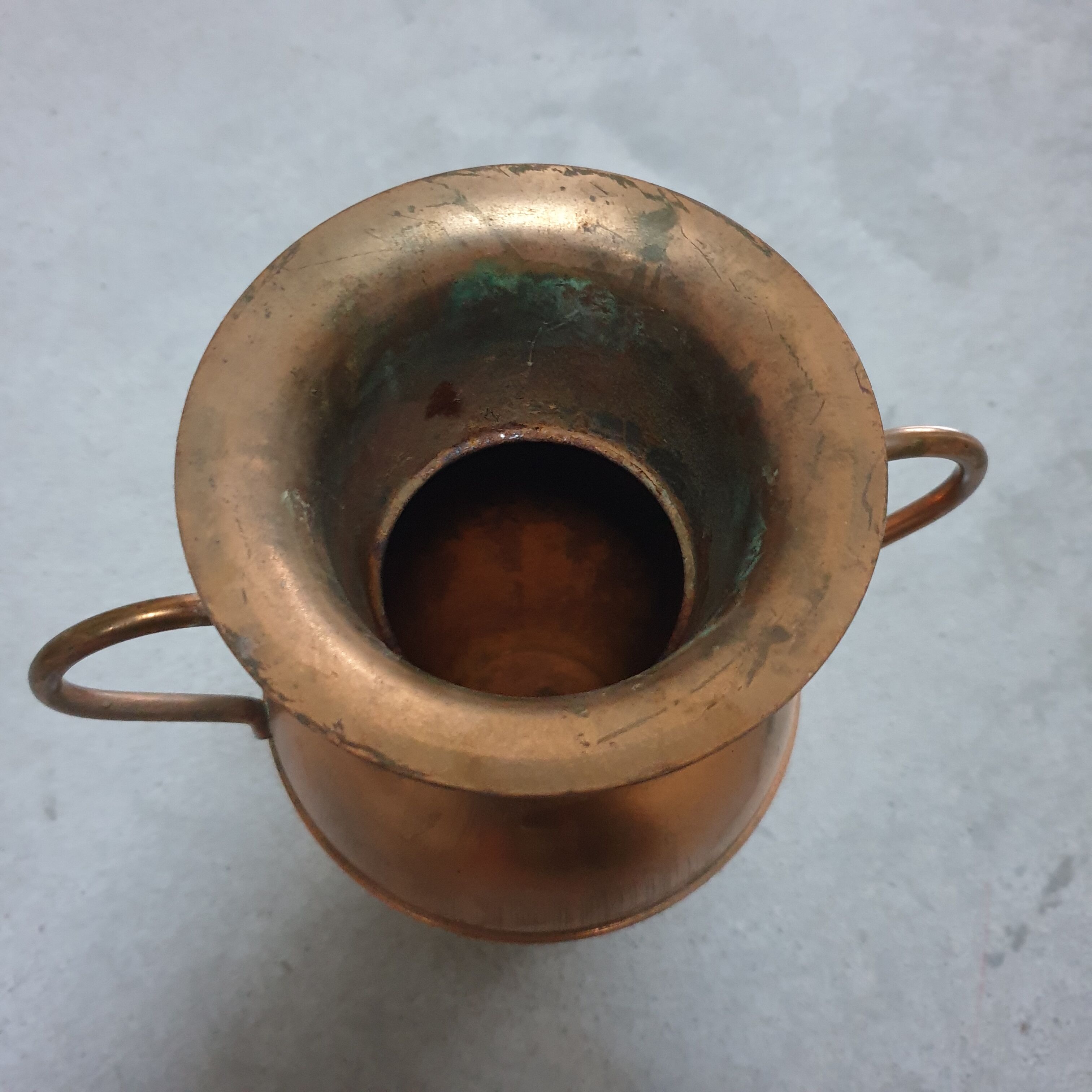 Copper amphora