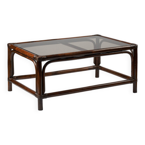 Table de salon en rotin
