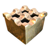 Ultima ashtray in gold-plated brass designed by Holger Bäckström & Bo Ljungberg.