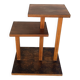 Vintage walnut burl stool