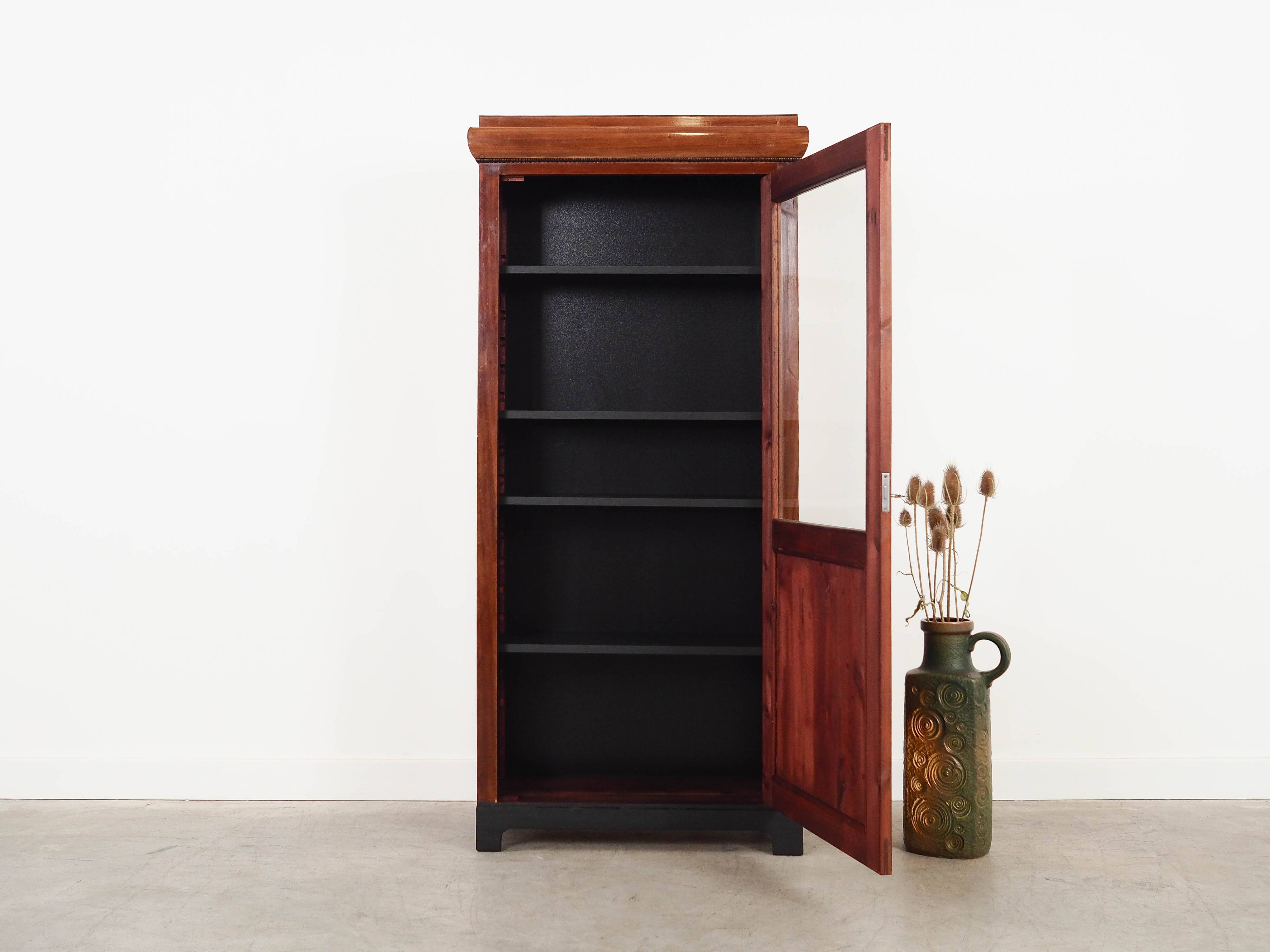 Walnut display cabinet, Danish design, 1960s, made in Denmark