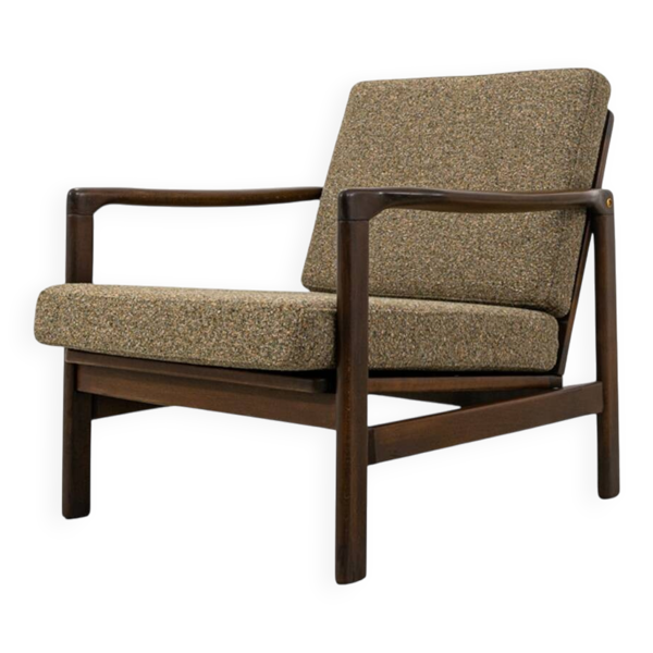 Fauteuil des années 60 par Zenon Bączyk, Pologne.