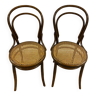 Paire de chaises de bistrot Viennoises
