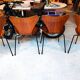 4 Butterfly chairs 3107 Arne Jacobsen 1971