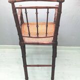 Art Deco caned children's high chair
