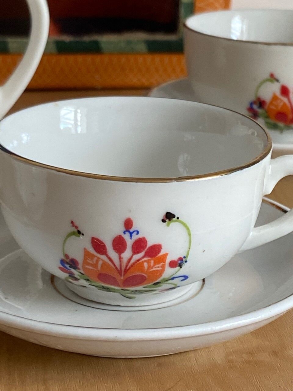 Service dinette faience old