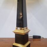 Neo-classical marble obelisk lamp for the Ramsay house from the 70s