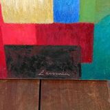 Oil painting on canvas signed Angelina Lavernia