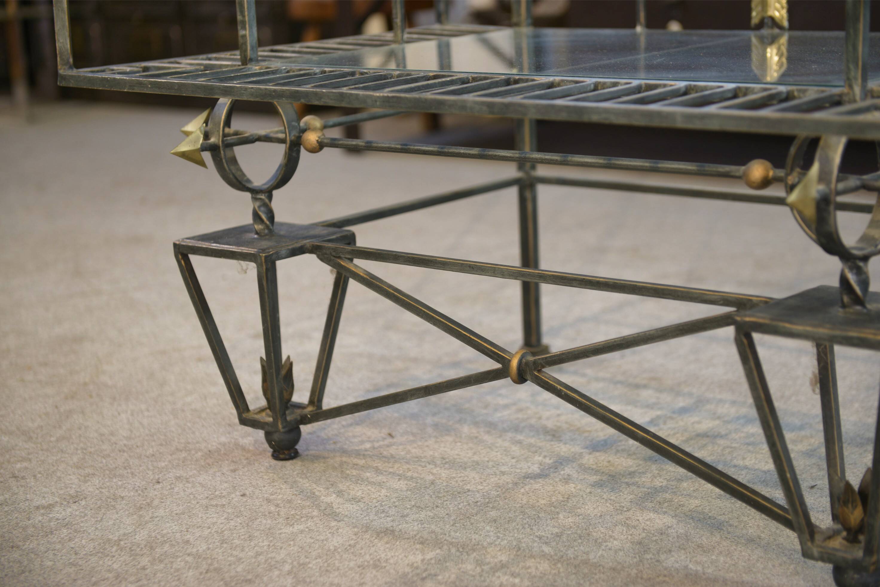 Wrought iron shelf 1950s