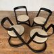 4 Vintage Baumann chairs Halfa 1970 cut wood