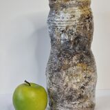 Enamelled ceramic roll vase