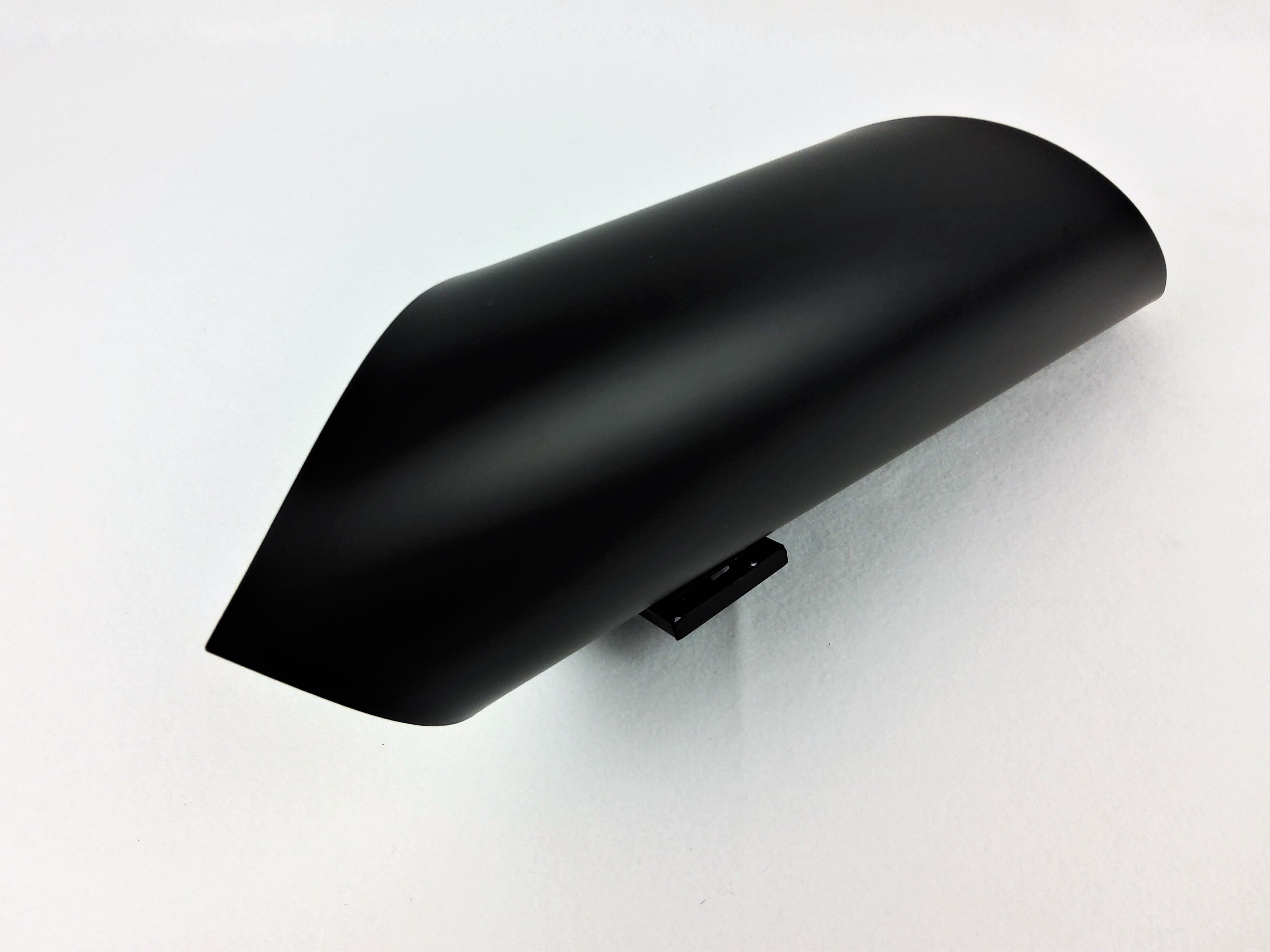 Black coiled metal spiral sconce 1960