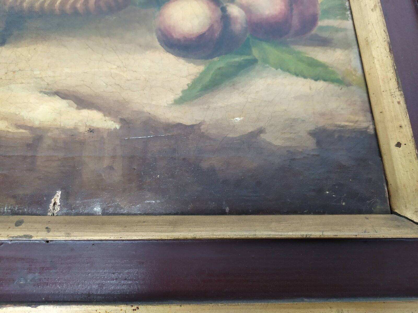 Still life, oil on canvas, framed