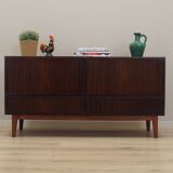 Mahogany chest of drawers, Danish design, 1970s, manufacturer: Omann Jun