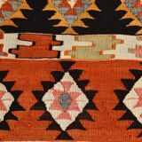 3x10 Boho Style Kilim Runner Rug, Peach Orange Vintage Runner, 73x296 Cm