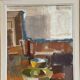 Large Original Swedish Oil on Canvas – “Still Life” by Ingvar Hällgren – Signed – Vintage & Framed – 89 × 42 cm (35" × 16.5")