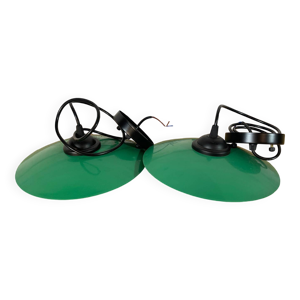 Paire de gamelles vertes