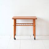 Table basse à roulettes des années 50