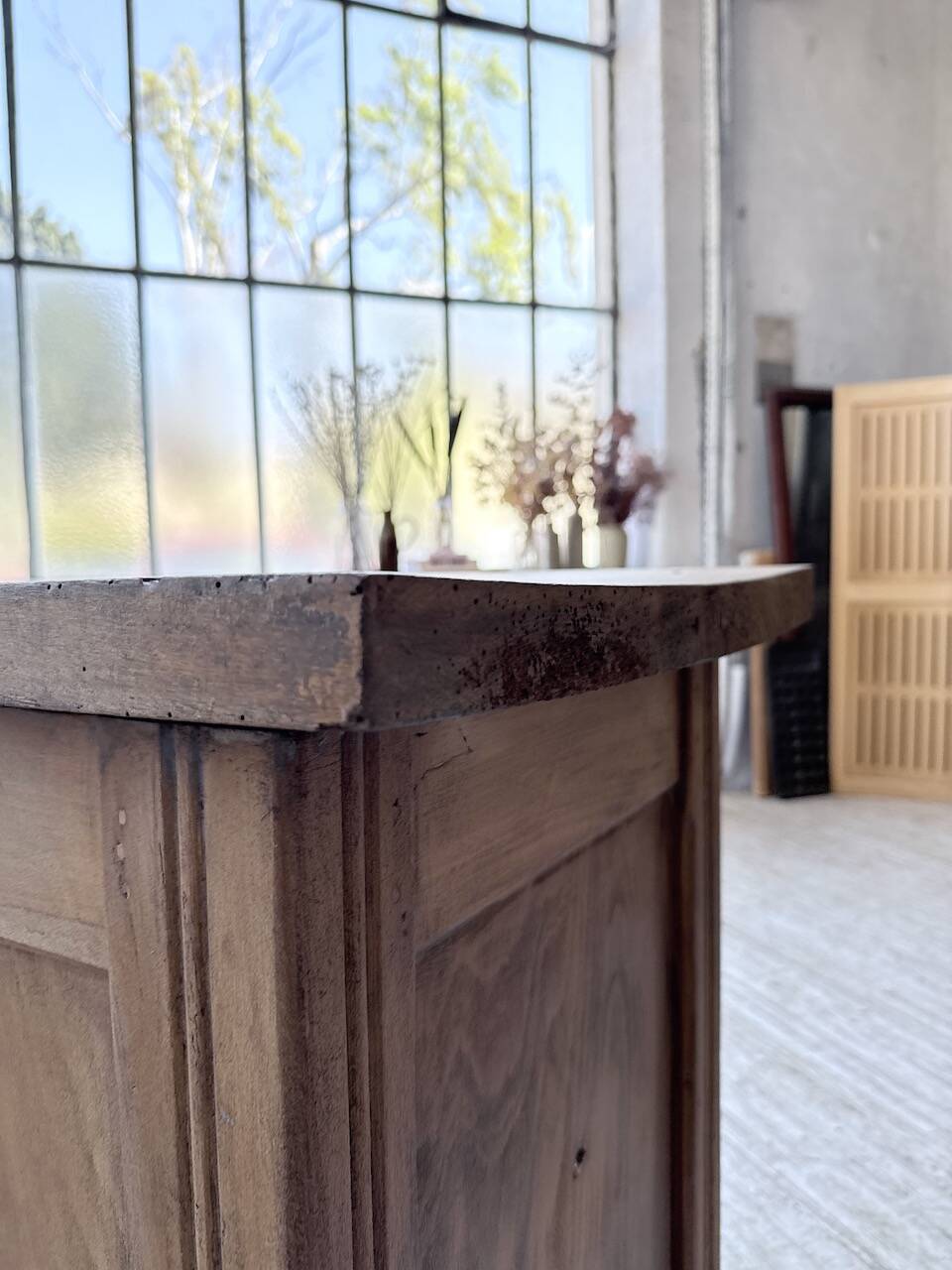 Walnut trade counter 2m5