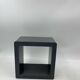 3 nesting shelves in grey lacquer.