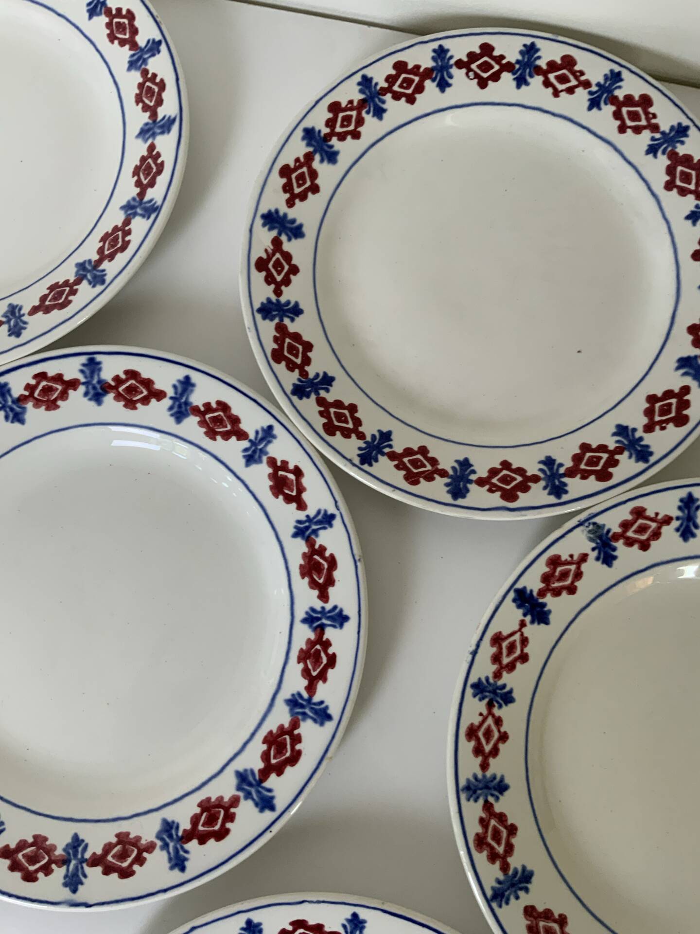 Ironstone plates