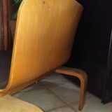 Siège chauffeuse Steiner d'origine XIX siècle bois tissus