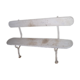 Garden bench oak and cast iron late nineteenth