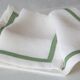 100% linen napkins with edging 20"x20" (50x50cm)- Set 4 Napkins