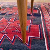 Expandable teak dining table, butterfly extension, circa 60s