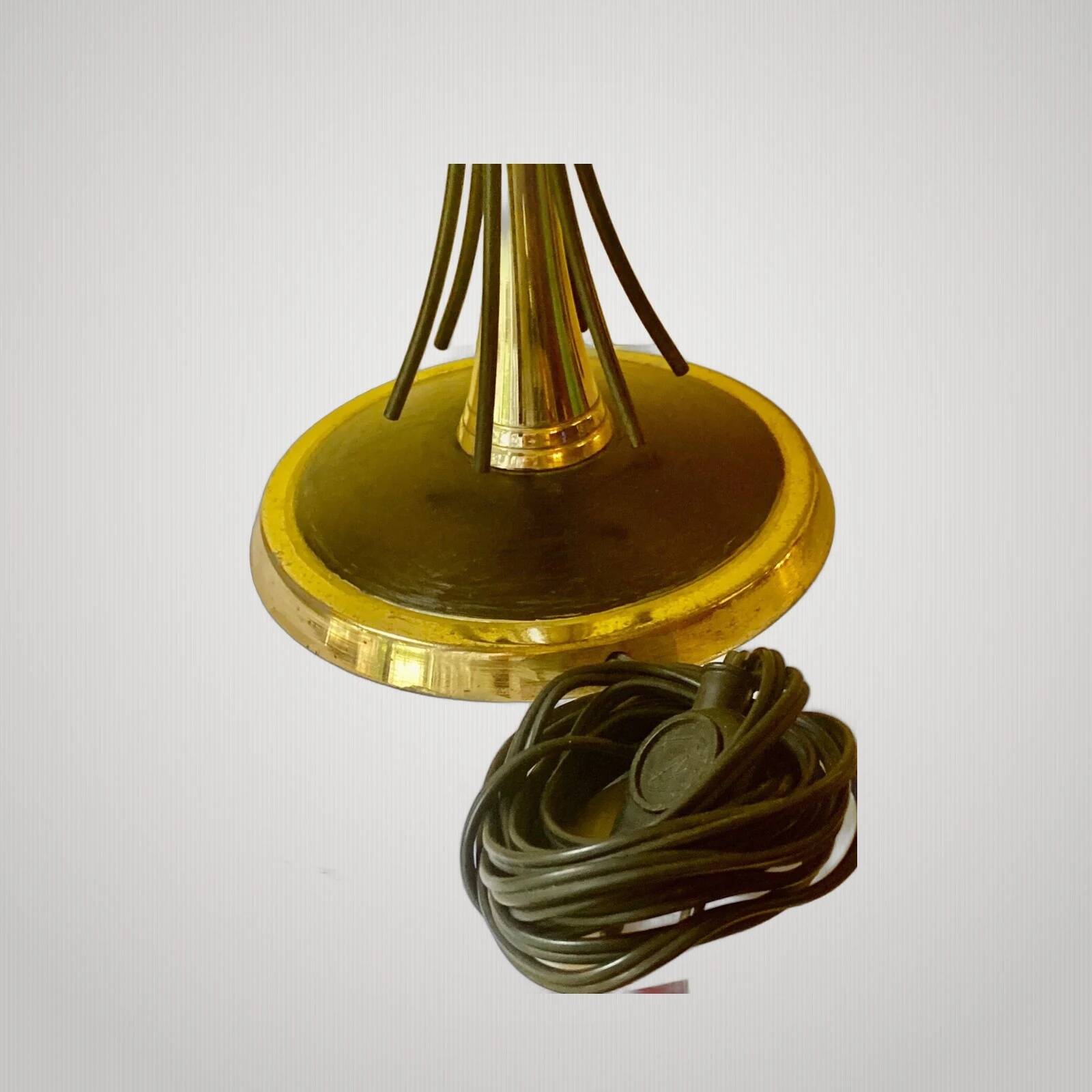 Lunel / Arlus vintage lamp 1950 metal - French 1950s - Desk Lamp