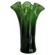 Vintage Murano vase in dark green glass, Italy, 2000s