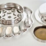 Silver scallop shell butter dish