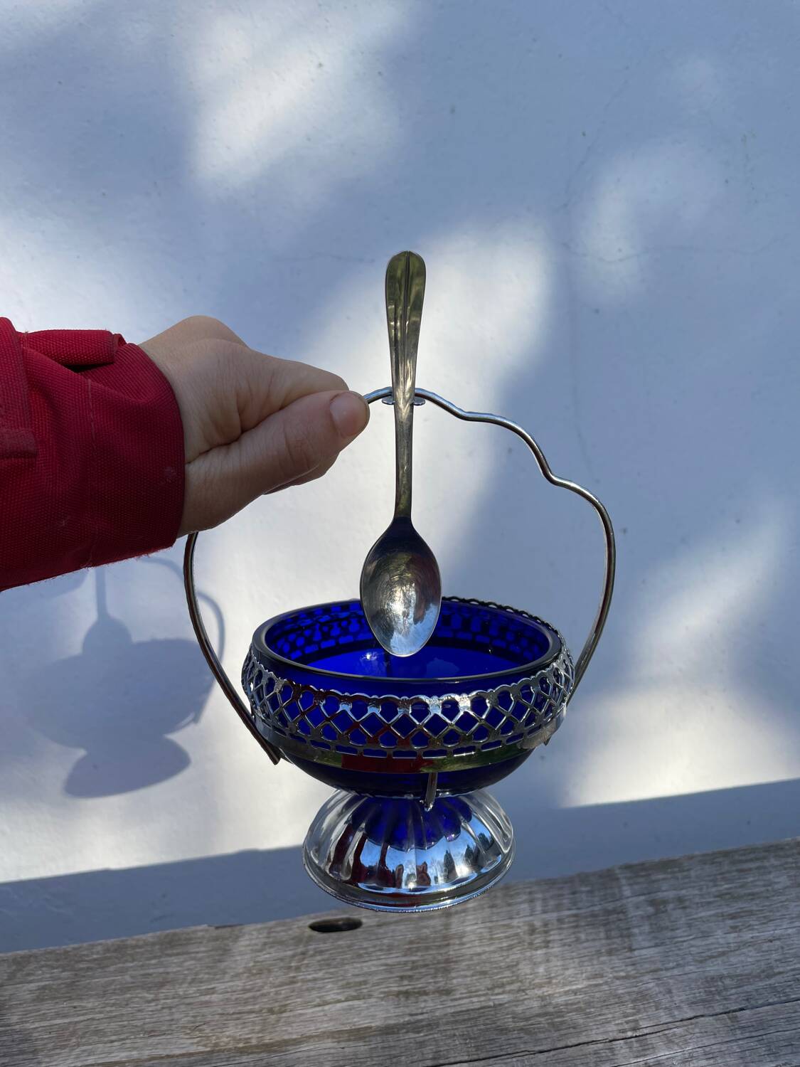 Silver-plated sugar bowl, 1970
